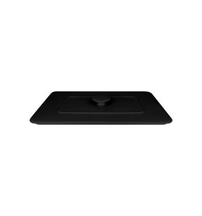 Couvercle pour terrine rectangulaire noir porcelaine vitrifiée 32x22 cm Chefs Fusion Rak