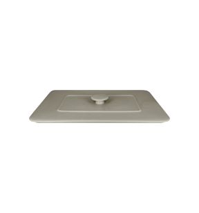 Couvercle pour terrine rectangulaire blanc porcelaine vitrifiée 39,5x24,5 cm Chefs Fusion Rak