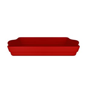 Terrine rectangulaire rouge porcelaine vitrifiée 47x24,5 cm Chefs Fusion Rak