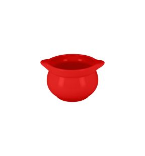 Soupière rond rouge porcelaine vitrifiée Ø 10,8 cm Chefs Fusion Rak