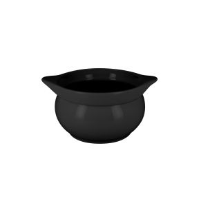 Soupière rond noir porcelaine vitrifiée Ø 15,7 cm Chefs Fusion Rak