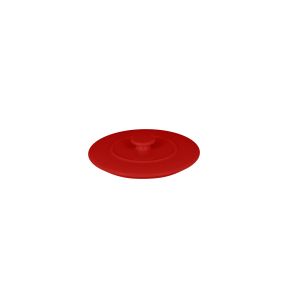 Couvercle pour soupière rond rouge porcelaine vitrifiée Ø 15 cm Chefs Fusion Rak