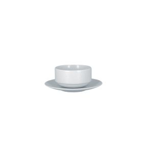Sous tasse à bouillon rond blanc porcelaine Ø 17 cm Charm Rak