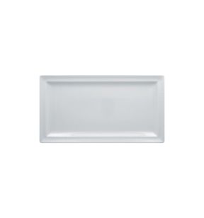 Assiette plate rectangulaire blanc porcelaine 38,5x21 cm Charm Rak