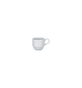 Tasse à expresso empilable rond blanc porcelaine 9 cl Ø 6 cm Charm Rak