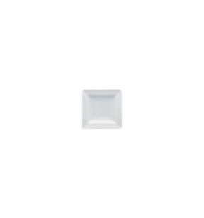 Assiette plate carré blanc porcelaine 12,4x12,4 cm Charm Rak