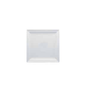 Assiette plate carré blanc porcelaine 24,3x24,3 cm Charm Rak