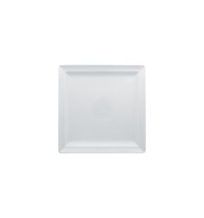 Assiette plate carré blanc porcelaine 27,5x27,5 cm Charm Rak