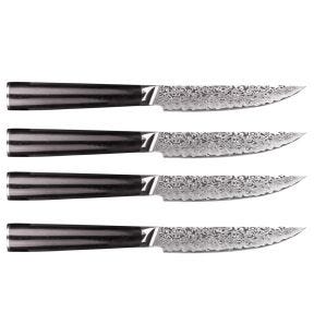 Coffret de 4 couteaux steak en acier