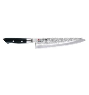 Couteau chef 24 cm acier plastique unie Hammered Kasumi