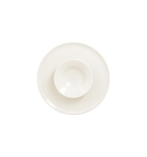 Assiette creuse rond blanc porcelaine vitrifiée Ø 25,5 cm Chill Rak