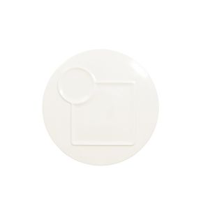 Assiette plate rond blanc porcelaine vitrifiée Ø 29,8 cm Create Rak
