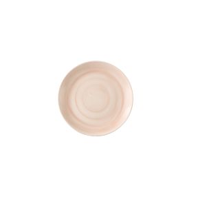 Assiette coupe plate rond Canvas Coral porcelaine vitrifiée Ø 26 cm Stonecast Churchill