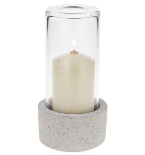 Fotofoor rond grijs Ø 8 15.5 Concrete Candola