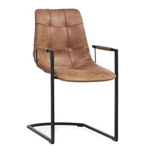 Fauteuil d'intérieur cognac 91x51x62 cm Condor Flexmob