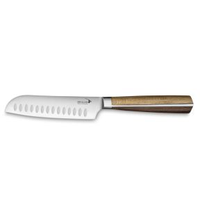 Couteau santoku 13 cm inox bois unie High Woods Deglon