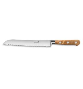 Couteau à pain 20 cm inox olivier crantée Sabatier Deg Deglon
