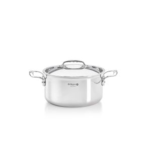 Faitout inox Sans revêtement Avec couvercle Ø 28 cm 15 cm 10,4 L Affinity De Buyer