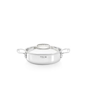 Sautoir inox Sans revêtement Avec couvercle Ø 28 cm 10 cm 4,9 L Affinity De Buyer