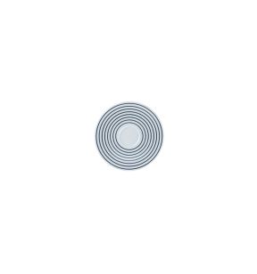 Sous tasse à café/thé rond Hypnotic porcelaine Ø 16,8 cm Hypnotic Rak