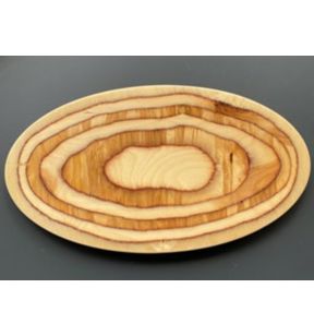Planche ovale bouleau en bouleau 20x16x1,5 cm De La Roca