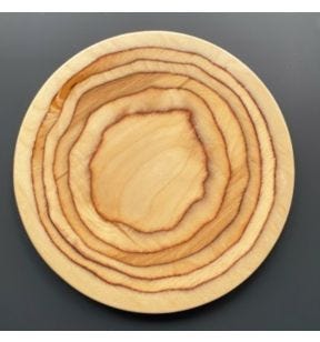 Plank rond birch berk Ø 28 cm De La Roca