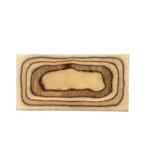Plank rechthoekig birch berk 35 cm De La Roca