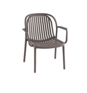 Fauteuil taupe 76x65x66 cm Doha Flexmob