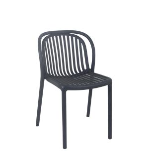 Chaise de terrasse gris anthracite 78x51x57 cm Dubai Flexmob