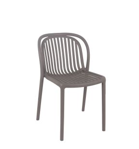 Chaise de terrasse taupe 78x51x57 cm Dubai Flexmob