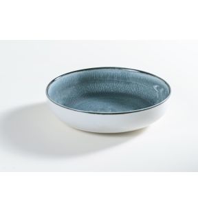 Assiette coupe creuse rond gris porcelaine Ø 22 cm Bergen Astera