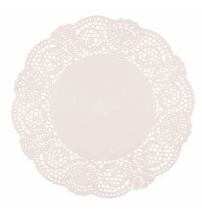 Dentelle rond blanc Ø 19 cm (250 pièces)
