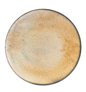 Assiette coupe plate rond Sand porcelaine vitrifiée Ø 25 cm Desert Astera