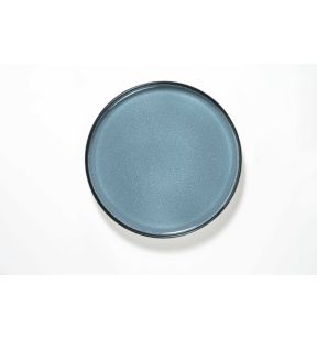 Assiette coupe plate rond gris porcelaine Ø 22 cm Bergen Astera