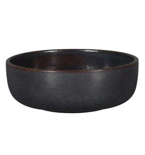 Bol rond noir porcelaine Ø 16 cm Rakstone Ease Rak