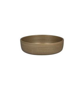 Bol rond Dark Brown porcelaine Ø 24 cm Selva Rak