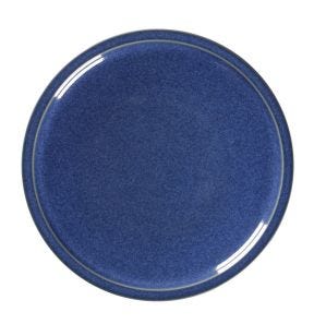 Assiette coupe plate rond bleu porcelaine Ø 31,7 cm Rakstone Ease Rak