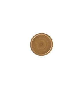 Assiette coupe plate rond Autumn Brown porcelaine Ø 16,2 cm Selva Rak