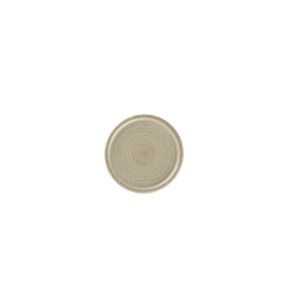 Assiette coupe plate rond Grey porcelaine Ø 16,2 cm Selva Rak