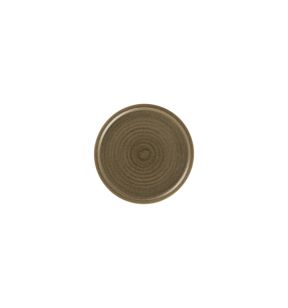Assiette coupe plate rond Dark Brown porcelaine Ø 20,4 cm Selva Rak