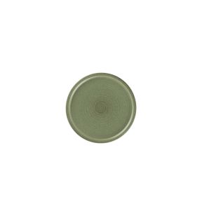 Assiette coupe plate rond Dark Green porcelaine Ø 20,4 cm Selva Rak