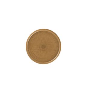 Assiette coupe plate rond Autumn Brown porcelaine Ø 23,8 cm Selva Rak