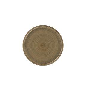 Assiette coupe plate rond Dark Brown porcelaine Ø 27,5 cm Selva Rak