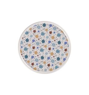 Plat bord met rand wit porselein Ø 31.7 Rakstone Ease Décor Summer Rak