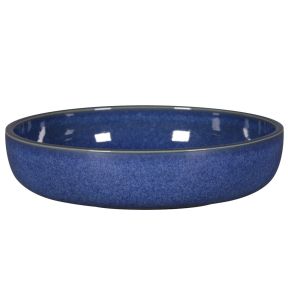 Diep randloos bord rond blauw porselein Ø 19.8 Rakstone Ease Rak