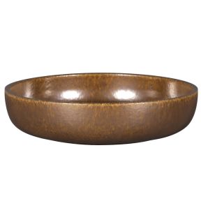 Assiette coupe creuse rond bronze porcelaine Ø 19,8 cm Rakstone Ease Rak