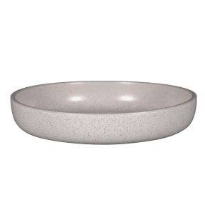 Diep randloos bord rond grijs porselein Ø 23.7 Rakstone Ease Rak