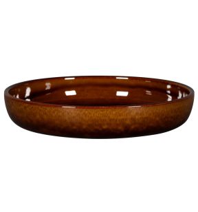 Assiette coupe creuse rond cuivre porcelaine Ø 23,7 cm Rakstone Ease Rak