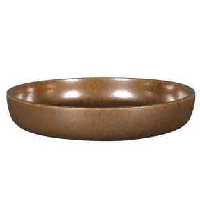 Assiette coupe creuse rond bronze porcelaine Ø 23,7 cm Rakstone Ease Rak