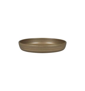 Assiette coupe creuse rond Dark Brown porcelaine Ø 23,7 cm Selva Rak